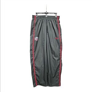 Nike Liberty University LU‎ Flames Dri-FIT Track Pants Mens Large Gray Red